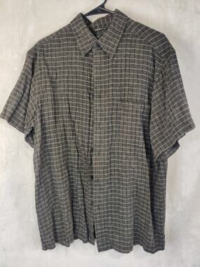Marc Edwards Washable Linen Button Up Shirt Men's Size Large